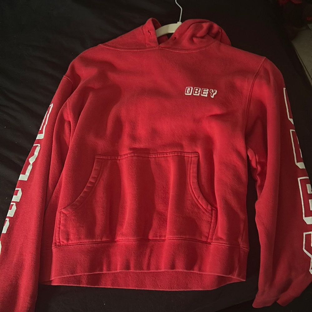 Obey jacket worn once in good condition no stains or tears